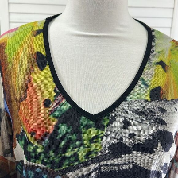 Zoe Tunic Top Size XL Bell Sleeve - Picture 2 of 9